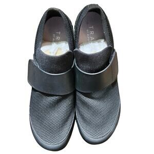 Traq by Alegria‎ Qwik Walking Shoes Slip On Strap QWI-5002 Black Size 43/ 12